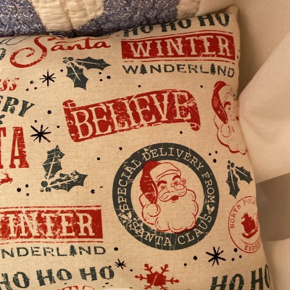 Handmade Santa Pillow 20”x11.5” Christmas - Picture 5 of 6